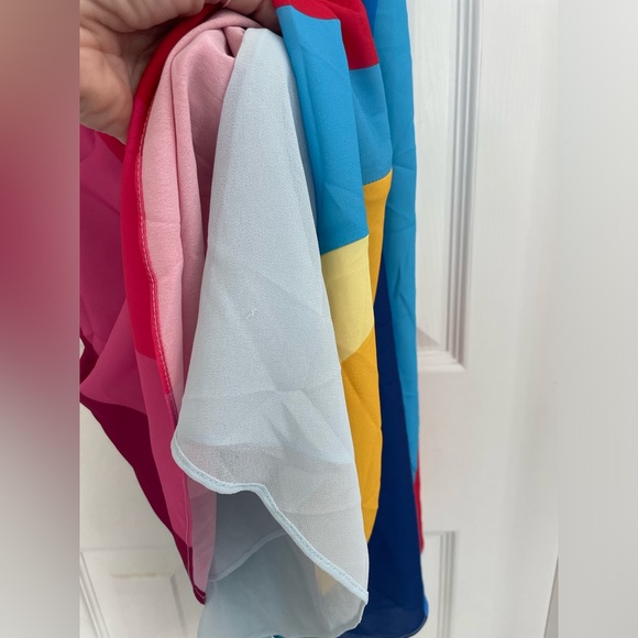 Show Me Your Mumu Rainbow Stripe Carlotta Mini Dress Size S NWT - Picture 7 of 7